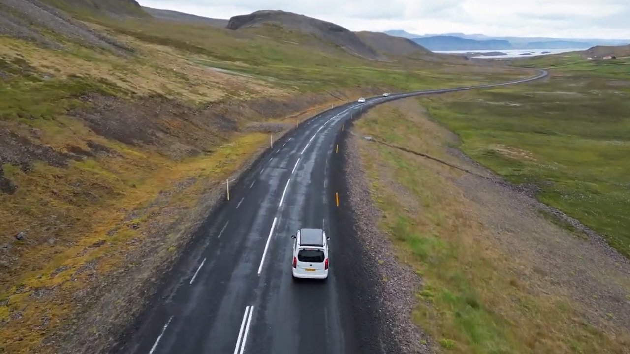 The empty roads of Iceland, beautifully quiet through the east and north