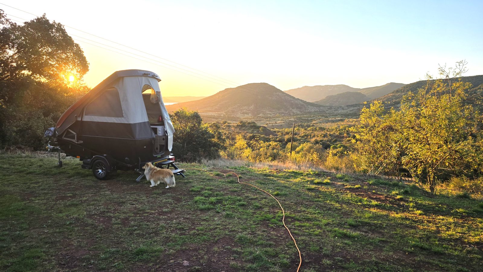Set up on French hillside