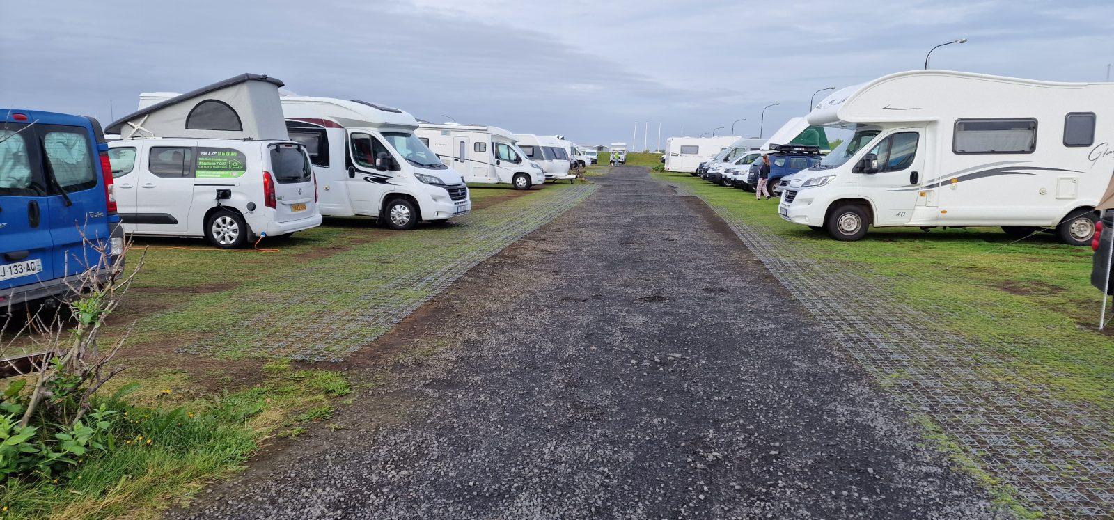 Campsite in Grindavik, Iceland - August 2023